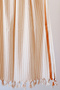 100% Cotton Peshtemal, Colorful Striped Washed Bath, Beach Towel 90x180 cm Brown - 2