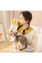 Real Looking Lying Plush Cat Yellow Tabby 55 cm - 6
