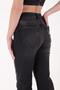 High Waisted Comfortable/Relaxed Women's Jeans Pants with Seamless and Wide Legs Anthracite Denim - 3