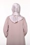 Women's Plain Crepe Satin Shiny Luxury Evening Dress Shawl-powder - 3
