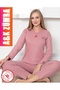 Women's Winter Model Mother Pajama Set, Dusty Rose