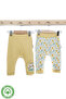 Baby 100% Cotton Patterned 2-Piece Single Bottom with Elastic Cuffs