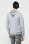 Hılgard Gray Men's Hooded and Zippered Sweatshirt - 3