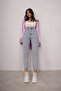 Ice Snow Wash Blue High Waist Mom Jean - 2