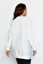 Ekru Oversize Dokuma Parçalı Örme Tunik TCTSS23UK00092 - 6