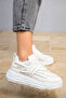 Women's White Sneakers 18519 - 5
