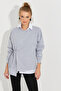 Women's Gray Tie-up Sweatshirt Yİ2493