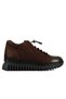 102 18810-Z Brown Nubuck Leather Women's Shoes - 2