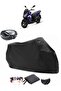 SYM Jet 14 200i ABS Rear Bag Compatible Black Motorcycle Tarpaulin Waterproof Durable Fabric