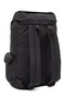 Black Unisex Crinkle Fabric Water Resistant Drawstring Travel Sports Outdoor School Backpack with Logo - 5