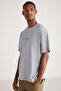 Antonio Men's Oversize Fit 100% Cotton Thick Textured Printed T-shirt - 2