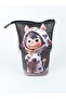Wordbox Telescopic Cute Cow Kids Vegan Leather (Pen Holder and Makeup Bag)