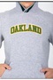 Erkek Gri Kapüşonlu Sweatshirt - 3