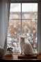 Snowflakes Christmas New Year Glass Door Wall Sticker Set - 3