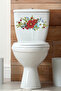 Red White Blue Roses Toilet Seat Sticker Bathroom Sticker - 4