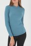 Women's Report Camisole Turtle Neck Blouse Petrol Blue - 5