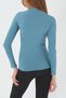 Women's Report Camisole Turtle Neck Blouse Petrol Blue - 8