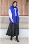 Hooded Fleece Sports Welsoft Cobalt Blue Vest - 4
