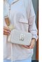 JUSTPOLO WOMEN'S CREAM TABA ORIGINAL LACOS 3 COMPARTMENT SHOULDER AND CROSSBODY BAG - 2