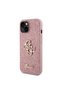 iPhone 15 Compatible Case 4g Large Metal Logo Glitter Cover Pink - 3
