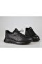 3k1835 Genuine Leather Black Men's Casual Shoes - 4