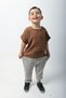 Boy's Striped Shalwar Linen Double Suit - 4