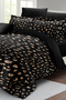 Cotton Satin Double Duvet Cover Set with Elastic Sheets Animal Print - 2