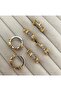 Brand Model X Model Zircon Stone Steel Earrings - 2