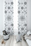 BABY AND KIDS ROOM Compass Patterned 2 Wing Background Curtain