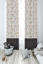 BABY AND CHILDREN'S ROOM Rabbit and Tent Patterned 2 Wing Background Curtain