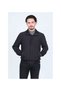 Men's Elastic Lined Stretchy Fabric Seasonal Coat Black - 7