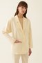 Elen Regular Fit Men's Collar Standard Size Light Beige Color Women's Jacket