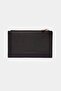 2804 Genuine Real Leather Snap Fastener Zippered Women's Wallet Flother Black - 3
