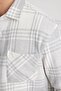 Regular Fit Polo Collar Checked Cotton Long Sleeve Shirt X8284Az23Au - 5