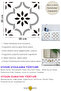 6 Pieces 20cm×20cm Self Adhesive PVC Stickr Wall Floor Covering Kitchen Bathroom Decorsyn - 3