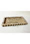 Natural Rustic Travertine Marble Tray, Bathroom Organizer, Presentation Plate with Edge Detail