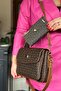 Large Size 5 Compartments 2 Straps Crossbody Women's Shoulder Bag 2184