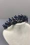 Navy Blue Whole Leaf Model Henna and Bridal Tiara – Crown, Crystal Stone, Stylish Model, Bridal Tiara – Crown – - 3