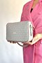 Medium Size Sports Model Multi-Compartment Women's Cross Shoulder Bag with 2 Straps 2174 GRAY - 2