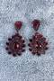 Burgundy Drop Model Large Small Stone Henna Wedding Engagement Earring – Bijoux Earring, Stylish Design – Bijoux Earring