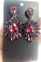 Burgundy Shuttle Model Large Small Stone Henna Wedding Engagement Earring – Bijoux Earring, Stylish Design – Bijoux Earring - 2