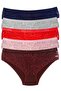 High Waist Belted Bato 5-Piece Panties 5345-1