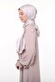 Women's Plain Crepe Satin Shiny Luxury Evening Dress Shawl-powder - 2