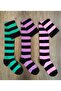 Women's 3 Pairs Above Knee Stylish Quality Cotton Socks