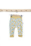 Baby 100% Cotton Patterned 2-Piece Single Bottom with Elastic Cuffs - 5