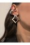 Dangle Square Vintage Earrings - 3