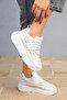 Women's White Sneakers 18519 - 3