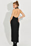 Women's Black Backless Sleeveless Camisole Maxi Dress EY2589 - 7