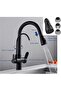 Kitchen Sink Faucet with Water Purification Outlet 3 Functions with Shower Fountain Matte Black 7 Years Warranty Imported - 2