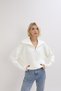 Swc Women's Turn-Down Collar Zippered Knitwear Cardigan - 6